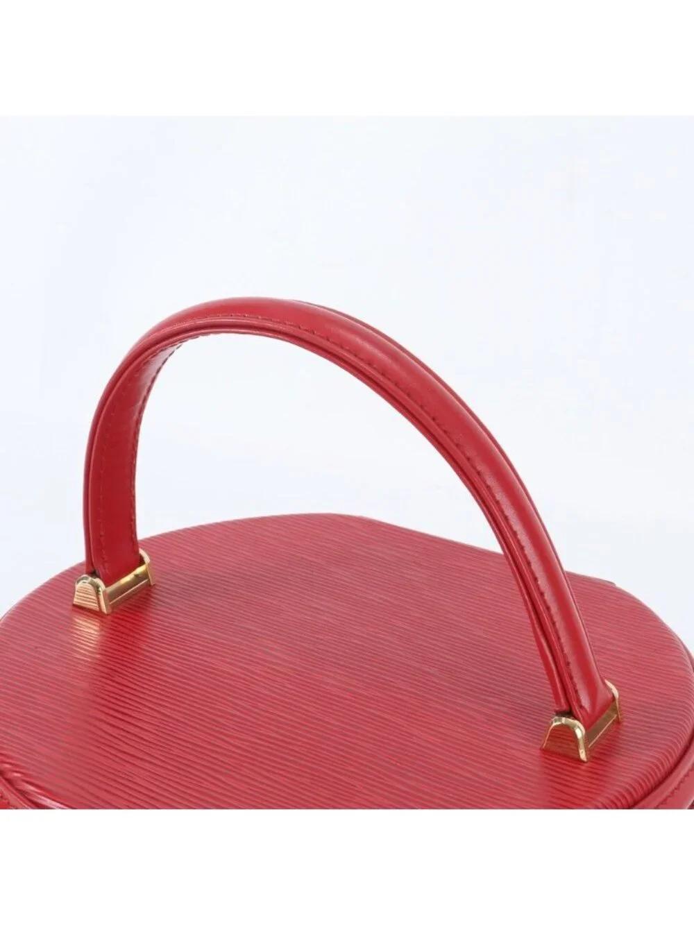 Louis Vuitton Epi Cannes Castilian Red Leather Handbag Vanity